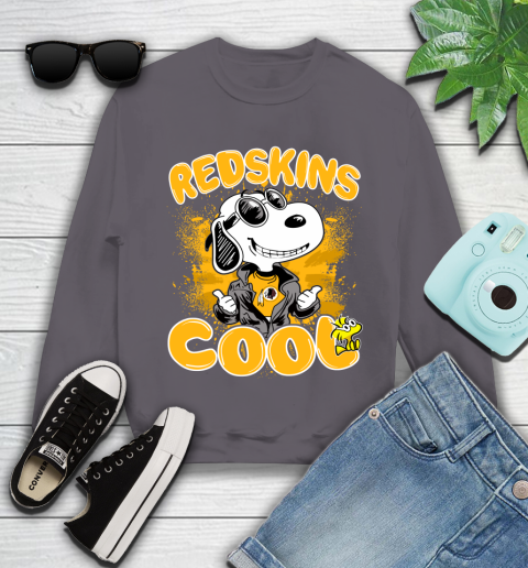 NFL Football Washington Redskins Cool Snoopy Shirt Youth Sweatshirt 4