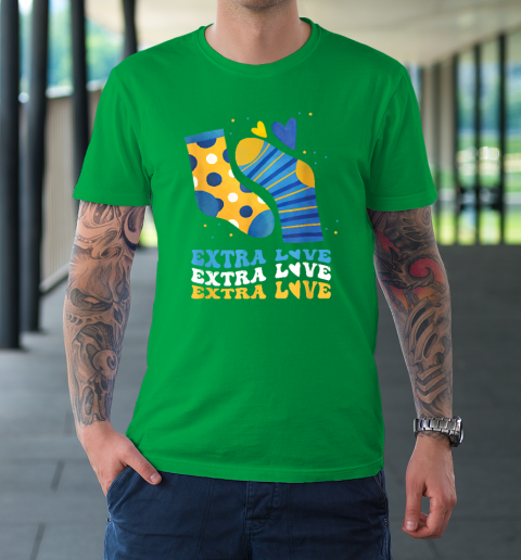 Extra Love National Down Syndrome Awareness Down T-Shirt 13