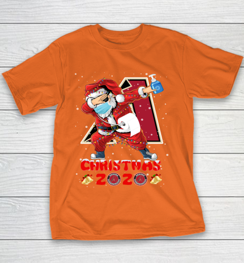 Arizona Diamondbacks Funny Santa Claus Dabbing Christmas 2020 MLB Youth T-Shirt 4