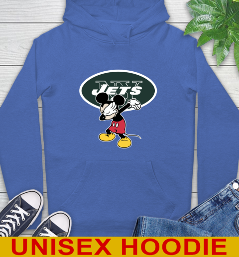 New York Jets NFL Football Dabbing Mickey Disney Sports Hoodie 9