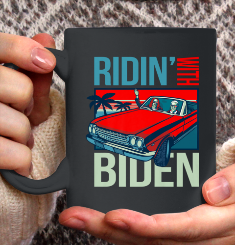 Riding With Biden Kamala Harris Joe Biden Vintage Retro Car Ceramic Mug 11oz