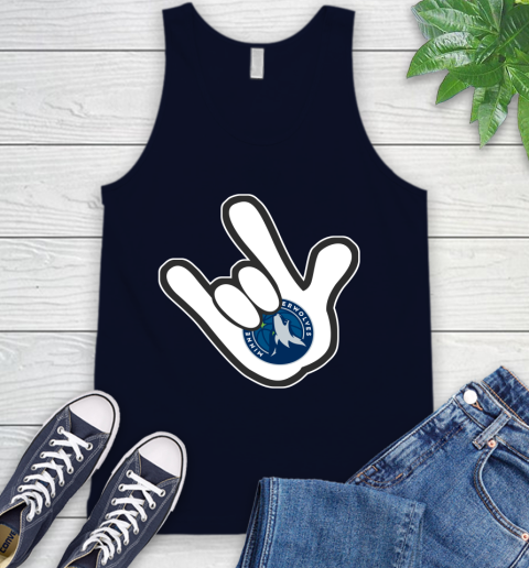 Minnesota Timberwolves NBA Basketball Mickey Rock Hand Disney Tank Top 3