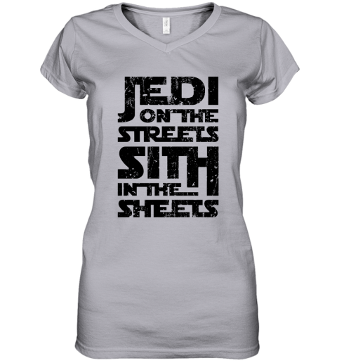 gimd jedi on the streets sith in the sheets star wars shirts women v neck t shirt 39 front sport grey