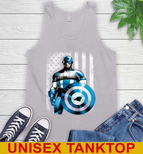 Carolina Panthers NFL Football Captain America Marvel Avengers American Flag Shirt Tank Top 4 Carolina Panthers NFL Football Captain America Marvel Avengers American Flag Shirt Tank Top - Image 4
