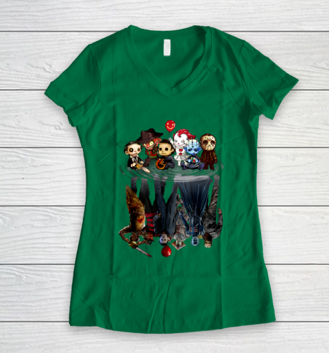 Creeps Halloween Horror Movies Gift T Shirt.0ESDTDUYC9 Women's V-Neck T-Shirt 3