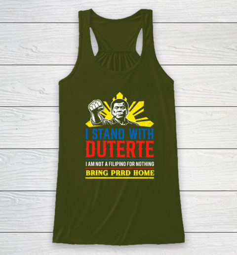 Support Duterte – Stand with Duterte Against ICC Charges Racerback Tank 2