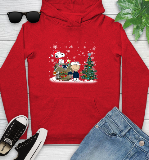 NFL New England Patriots Snoopy Charlie Brown Christmas Football Super Bowl Sports Youth Hoodie 12