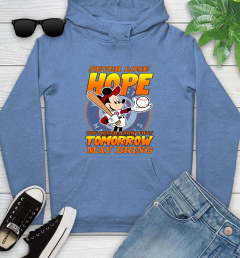 Washington Nationals MLB Baseball Mickey Disney Never Lose Hope Youth Hoodie 13