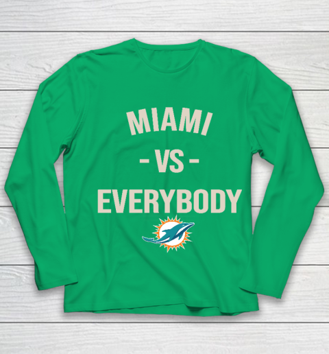 Miami Dolphins Vs Everybody Youth Long Sleeve 4