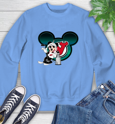 NHL New Jersey Devils Stanley Cup Mickey Mouse Disney Hockey T Shirt Sweatshirt 11