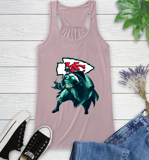 NFL Batman Football Sports Kansas City Chiefs Racerback Tank 11
