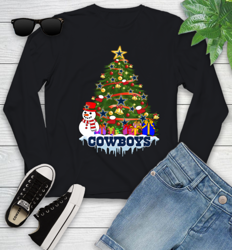 Dallas Cowboys Merry Christmas NFL Football Sports Youth Long Sleeve 2