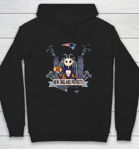 NFL New England Patriots Football Jack Skellington Halloween Hoodie