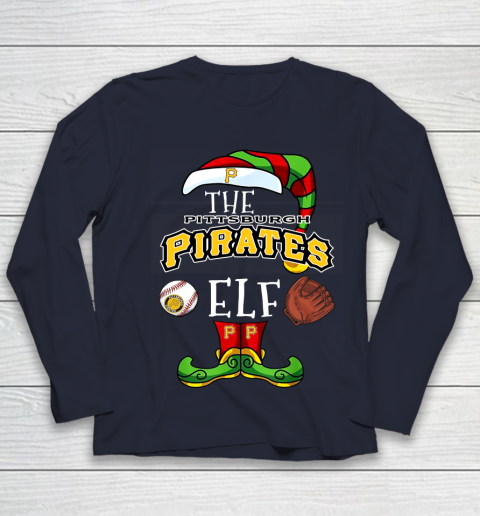 Pittsburgh Pirates Christmas ELF Funny MLB Youth Long Sleeve 2