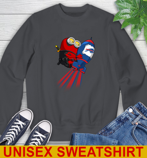 NFL Football Buffalo Bills Deadpool Minion Marvel Shirt Sweatshirt 7