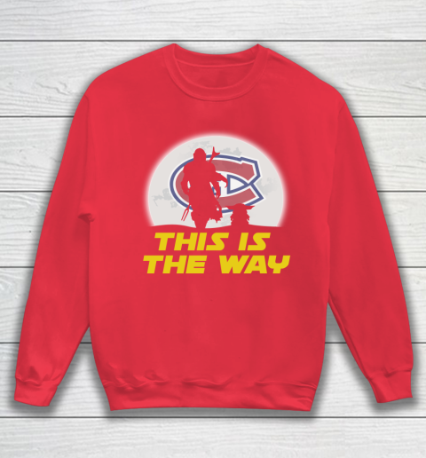 Montreal Canadiens NHL Ice Hockey Star Wars Yoda And Mandalorian This Is The Way Sweatshirt 7