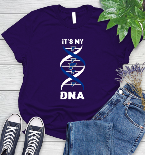 St.Louis Blues NHL Hockey It's My DNA Sports Women's T-Shirt 4