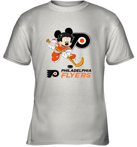 NHL Hockey Mickey Mouse Team Philadelphia Flyers Youth T-Shirt