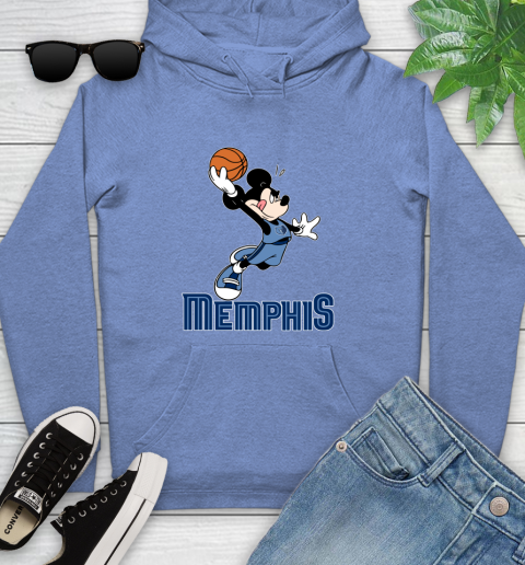 NBA Basketball Memphis Grizzlies Cheerful Mickey Mouse Shirt Youth Hoodie 11