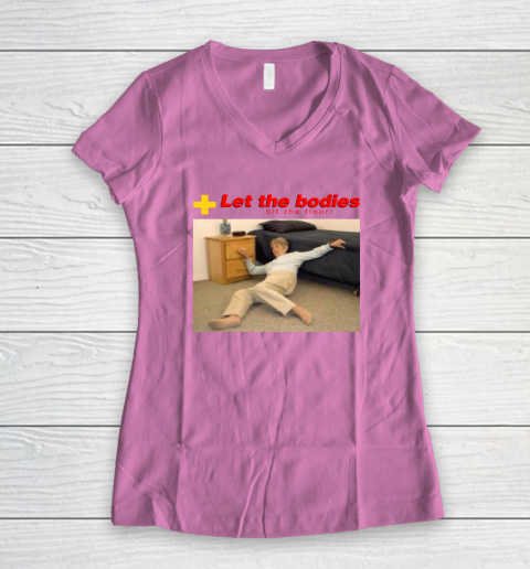 Let The Bodies Hit The Floor Women's V-Neck T-Shirt 6