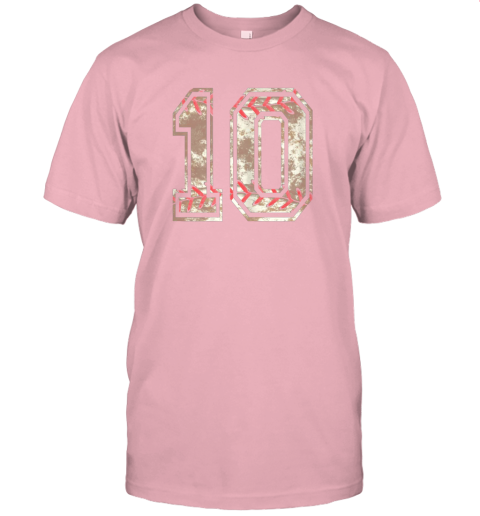 lxpp baseball jersey number 10 vintage distressed jersey t shirt 60 front pink