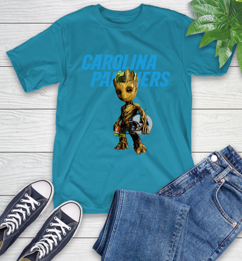 Carolina Panthers NFL Football Groot Marvel Guardians Of The Galaxy T-Shirt 8