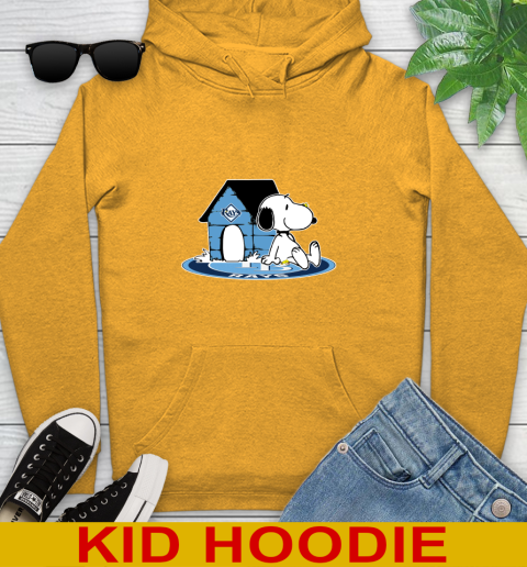 MLB Baseball Tampa Bay Rays Snoopy The Peanuts Movie Shirt Youth Hoodie 3