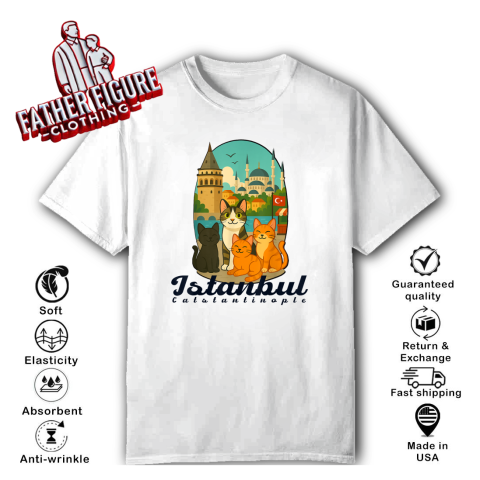 Istanbul, Turkey – Catstantinople City of Cats T-Shirt
