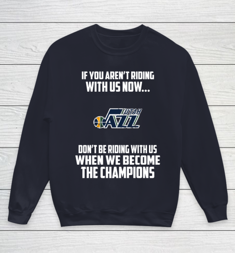 NBA Utah Jazz Basketball We Become The Champions Youth Sweatshirt 2