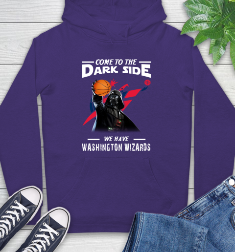 NBA Come To The Dark Side We Have Washington Wizards Star Wars Darth Vader Basketball Hoodie 5