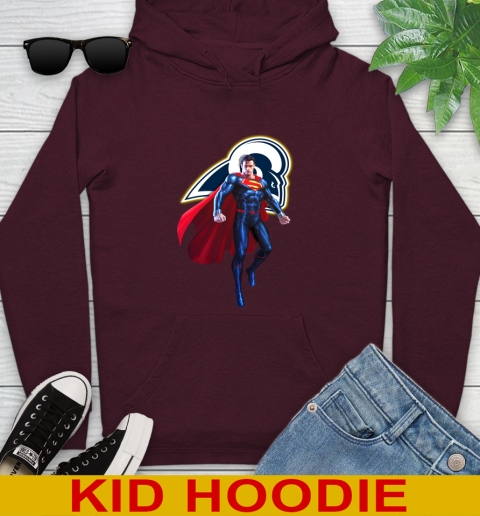 NFL Superman DC Sports Football Los Angeles Rams Youth Hoodie 7