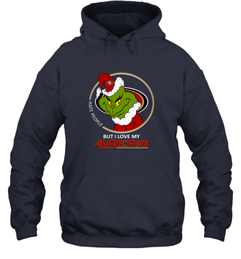 NFL San Francisco 49ers Logo Grinch Hug Cute Gift For Grinch Lover