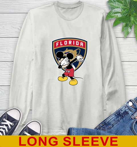 Florida Panthers NHL Hockey Dabbing Mickey Disney Sports Long Sleeve T-Shirt 12