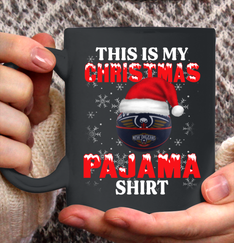 New Orleans Pelicans This Is My Christmas Pajama Shirt NBA Ceramic Mug 11oz
