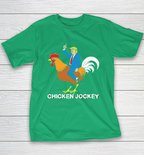 Chicken Jockey Funny Trump Youth T-Shirt 4