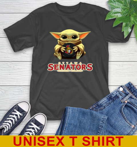 NHL Hockey Ottawa Senators Star Wars Baby Yoda Shirt 2