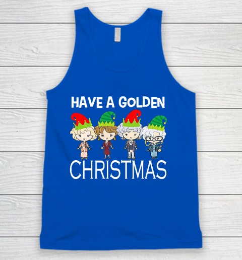 Golden Girls Lovers Gift T shirt Have A Golden Christmas Vintage Tank Top 4