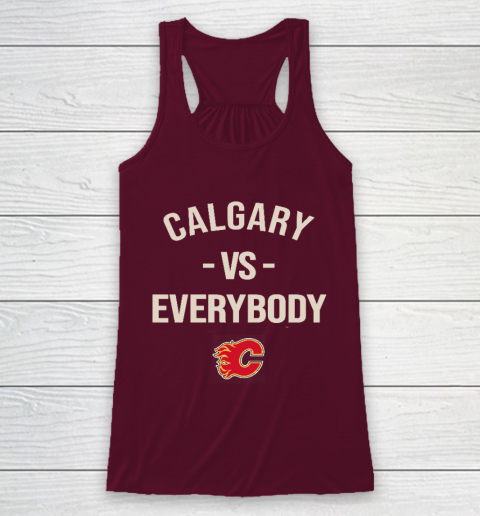 Calgary Flames Vs Everybody Racerback Tank 2