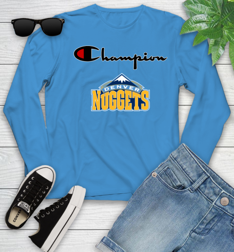 NBA Basketball Denver Nuggets Champion Shirt Youth Long Sleeve 5
