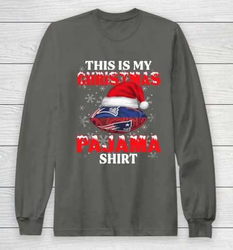 New England Patriots This Is My Christmas Pajama Shirt NFL Long Sleeve T-Shirt 5