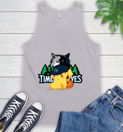 NBA Pikachu Basketball Sports Minnesota Timberwolves Tank Top 4