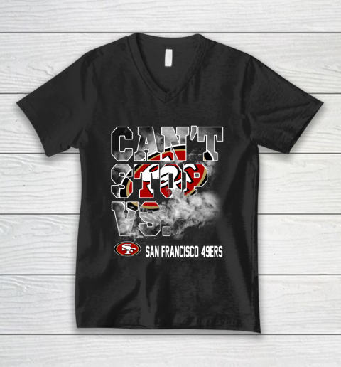 NFL San Francisco 49ers Can't Stop Vs V-Neck T-Shirt