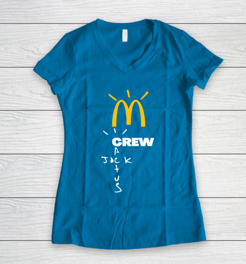 Travis Scott x McDonald Women's V-Neck T-Shirt 5