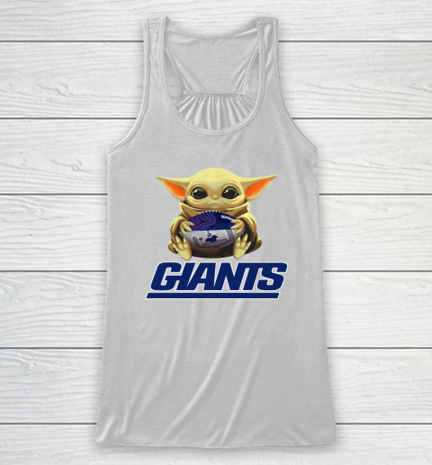 NFL Football New York Giants Baby Yoda Star Wars Racerback Tank 2