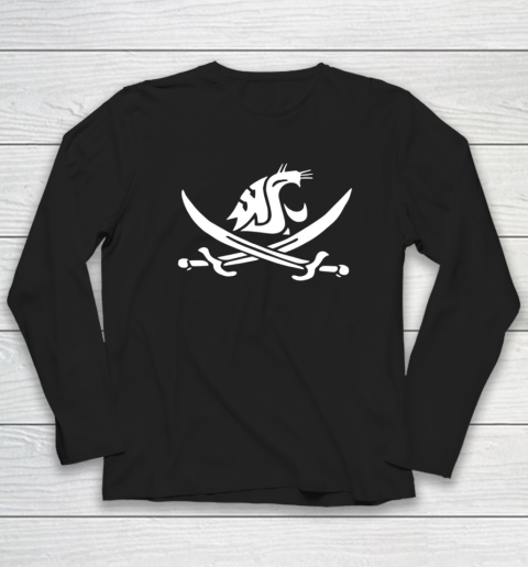 WSU Pirate Shirt Mike Leach WSU Pirate Sword Long Sleeve T-Shirt