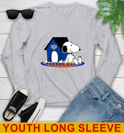 NBA Basketball New York Knicks Snoopy The Peanuts Movie Shirt Youth Long Sleeve 6
