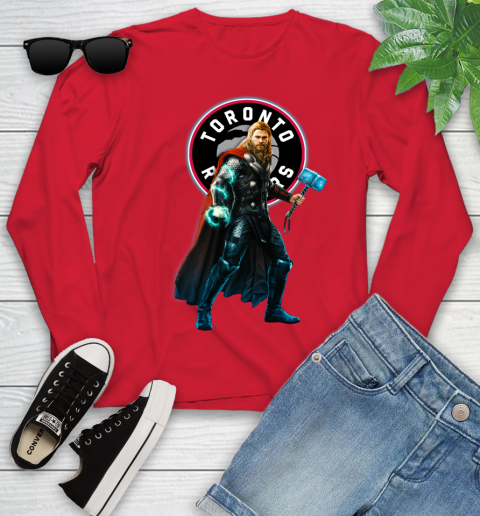 NBA Thor Avengers Endgame Basketball Toronto Raptors Youth Long Sleeve 11