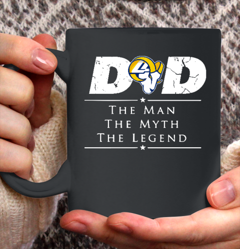 Los Angeles Rams NFL Football Dad The Man The Myth The Legend Ceramic Mug 11oz