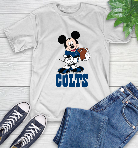 NFL Football Indianapolis Colts Cheerful Mickey Mouse Shirt T-Shirt 2