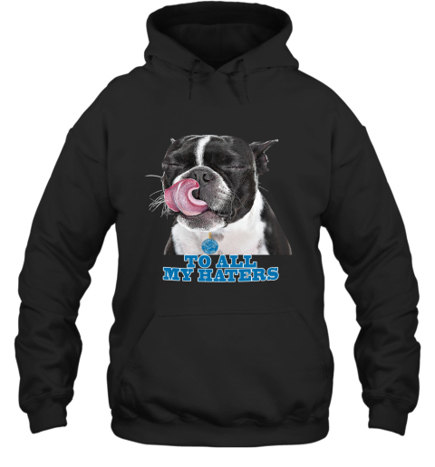 Detroit Lions To All My Haters Dog Licking Hoodie